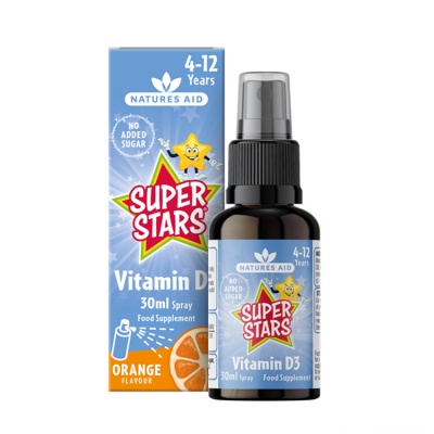 Natures Aid Super Stars Vitamin D3 Spray 30ml